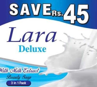 Lara White Deluxe Beauty Soap 135 gm Tripack